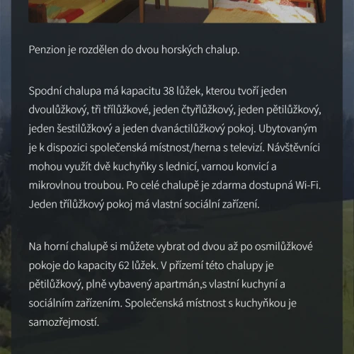 Redesign webu penzionu Šajtava