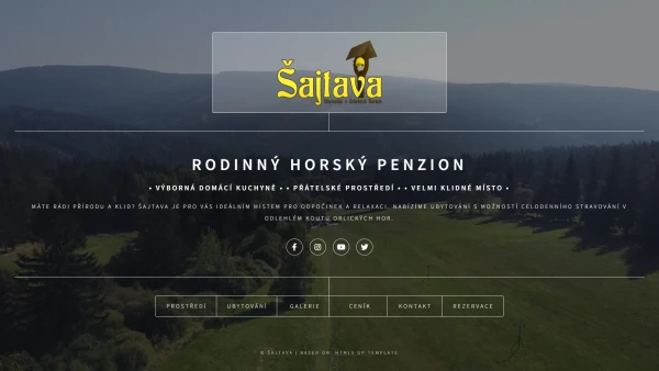 Redesign webu penzionu Šajtava