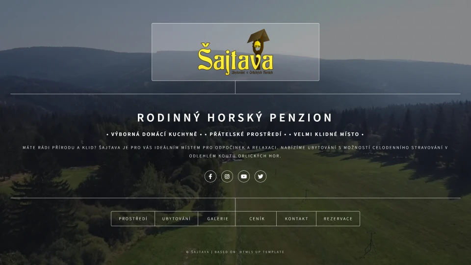 Redesign webu penzionu Šajtava