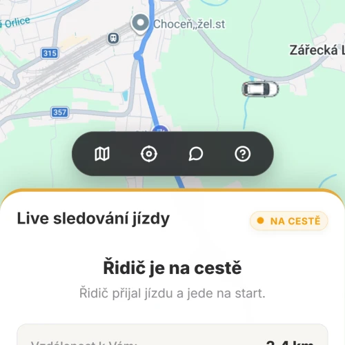 taXi-LP aplikace