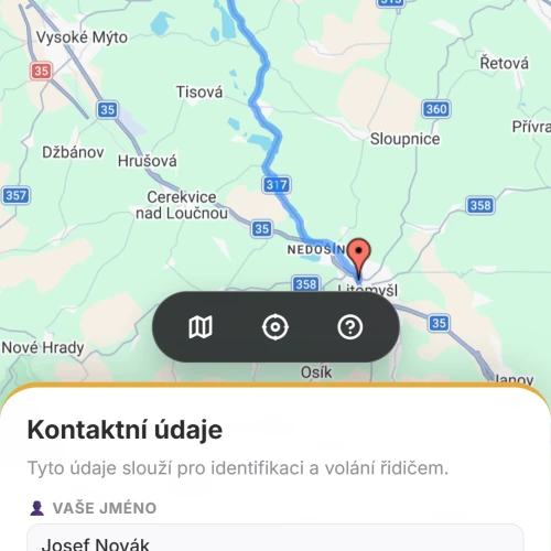 taXi-LP aplikace